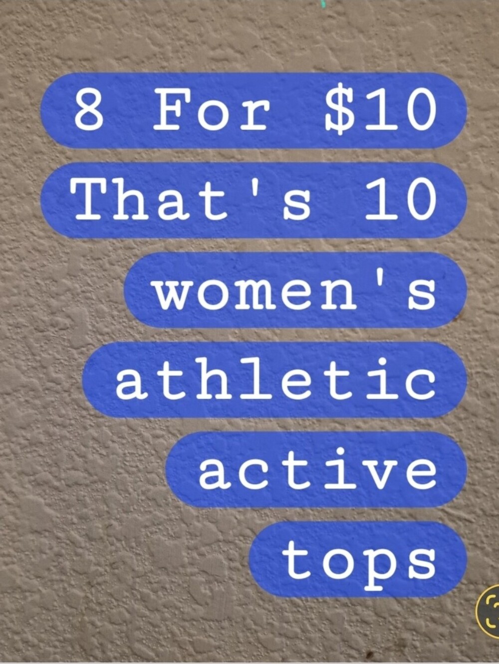 Bundle Of 8 For ;/$10 Womens Athletic Active Wear Tops Tshirts  Like New Small